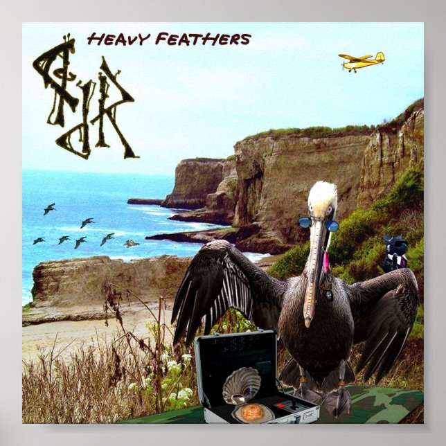 "Heavy Feathers" von Jason T. Reimche Poster (Vorne)