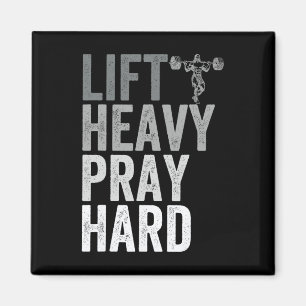Heavy Gebet Hard Gym Jesus Christlich Faith Wom Magnet