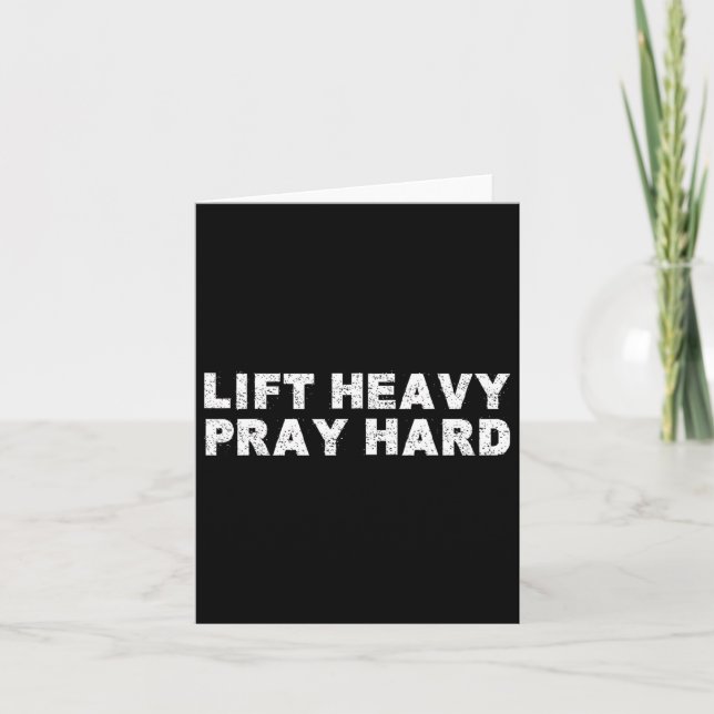 Heavy Gebet harte Fitness Bodybuilding Jesus Fa Karte (Vorderseite)