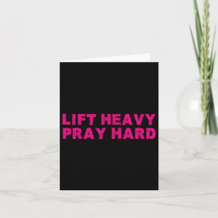 Heavy Gebet harte Fitness Bodybuilding Jesus Fa Karte