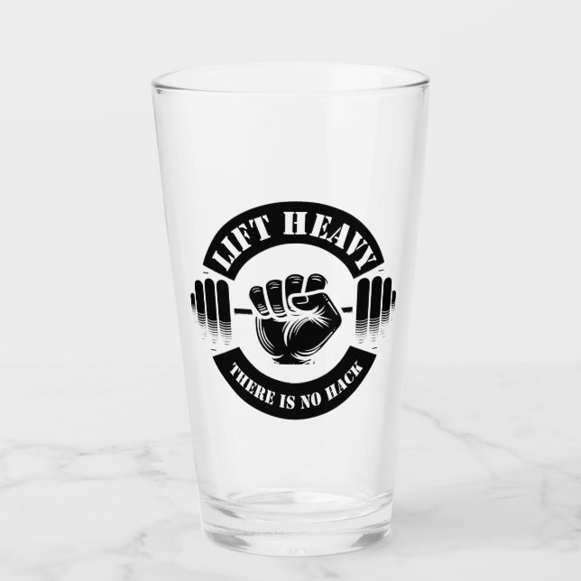 Heavy Lift Es gibt keinen Hack Glas (Vorderseite)