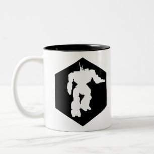 Heavy-Mech-Tasse Zweifarbige Tasse