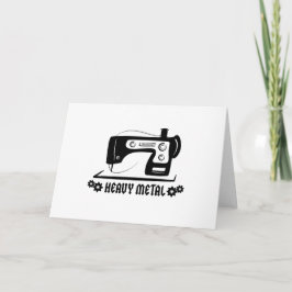 Heavy Metal Blank Greeting Card Karte