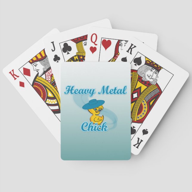 Heavy Metal Chick #3 Spielkarten (Rückseite)