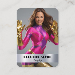 Heavy Metal Coscard QR-Code Cosplay-Karten Visitenkarte