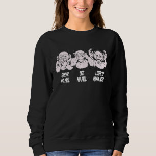 Heavy Metal Drei Affen für Metalheads für Heavy Sweatshirt