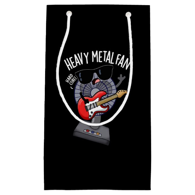 Heavy Metal Fan Funny Music Pub Dark BG Kleine Geschenktüte (Vorderseite)
