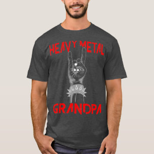 Heavy Metal Großvater Head Banger Metalhead Rocker T-Shirt
