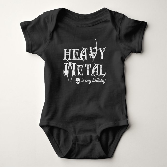 Heavy Metal ist mein Lullaby Baby Strampler (Vorderseite)