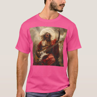 Heavy Metal Jesus Christ Gitar T-Shirt