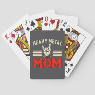 Heavy-Metal-Mutter-Rockmusikliebhaber-Geschenk für Spielkarten