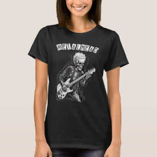 Heavy Metal Punk Rock'n'Roll Skelettin Gitarrist M T-Shirt