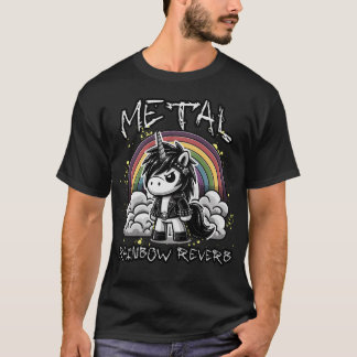 Heavy Metal Rainbow Reverb Kawaii Ästhetische Anim T-Shirt