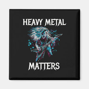 Heavy Metal S Metal Head Banger Gitarre Rocker Sti Magnet