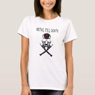 Heavy Metal Till Death Metalhead Rock T-Shirt