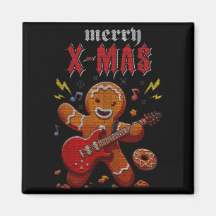 Heavy Metal Weihnachts-Schlittenfahrer Huldigung a Magnet
