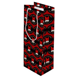 Heavy Metal Weihnachtsmittel Geschenktasche Geschenktüte Für Weinflaschen