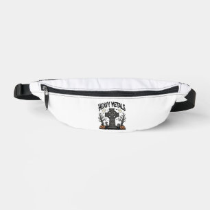 Heavy Metals Halloween-Friedhofs-Vektor-Design_1 Bauchtasche