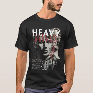 Heavy Mind Ästhetik Streetwear | Grunge Grafik T-Shirt