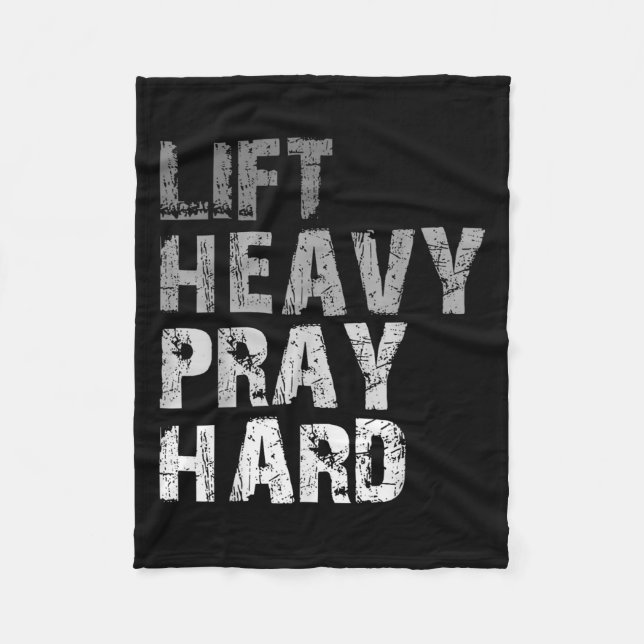Heavy Pen Harte Motivierend Workout Faith Me Fleecedecke (Vorderseite)