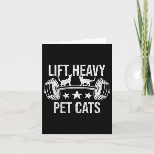 Heavy Pet Cats Bodybuilding Gewichtsabnahme Katze Karte