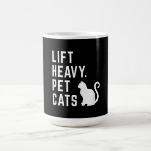 Heavy Pet Cats - Funny Gym Workout Verwandlungstasse