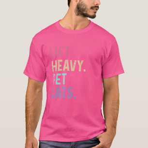 Heavy Pet Cats - Gym Workout Weight Lifting V T-Shirt