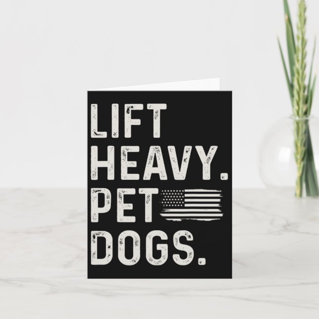 Heavy Pet Hunde Gewichtszunahme Bodybuilding Karte (Vorderseite)