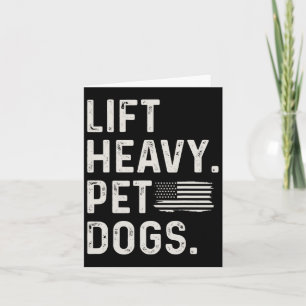 Heavy Pet Hunde Gewichtszunahme Bodybuilding Karte