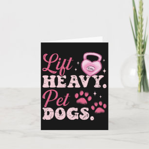 Heavy Pet Hunde Hunde trainieren Bodybuilding Gewi Karte