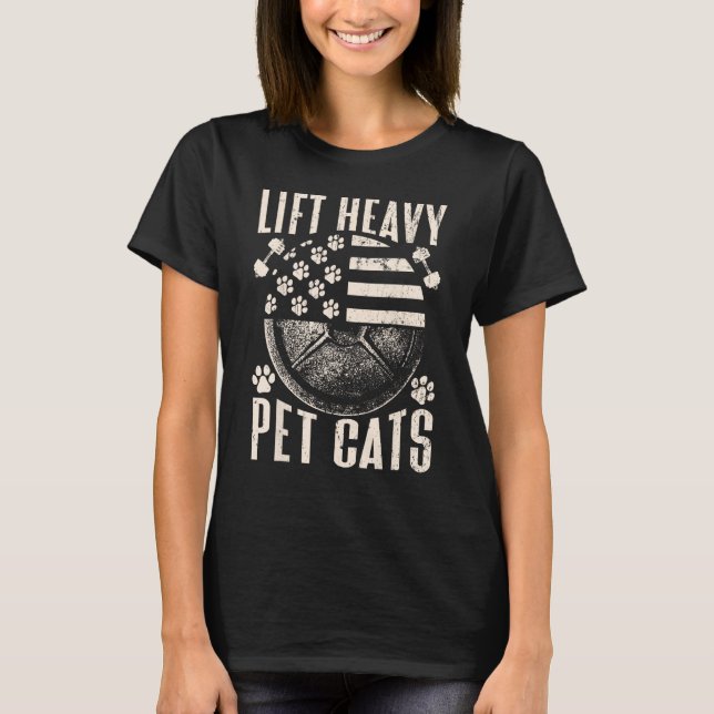Heavy Pet Katzen Gewichtsabnahme Katzengewicht Lif T-Shirt (Vorderseite)