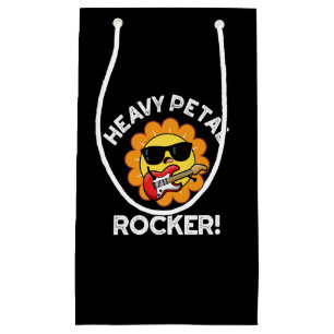 Heavy Petal Rocker Funny Blume Puck Dark BG Kleine Geschenktüte