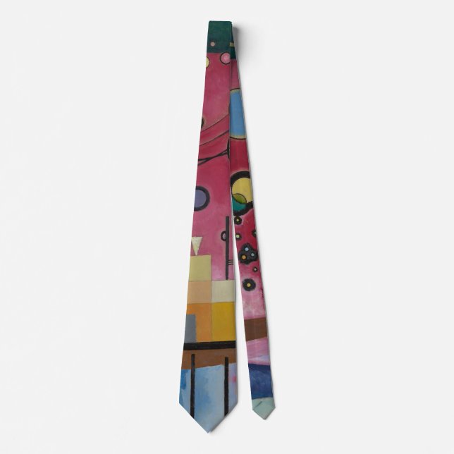 Heavy Red von Wassily Kandinsky Krawatte (Vorderseite)