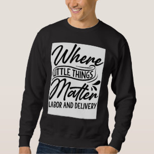 Hebamme auf der Geburtsstation - Wo Kleinigkeiten Sweatshirt