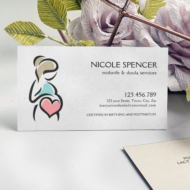 Hebamme Doula Birth Coach Lactation Berater Visitenkarte (Von Creator hochgeladen)