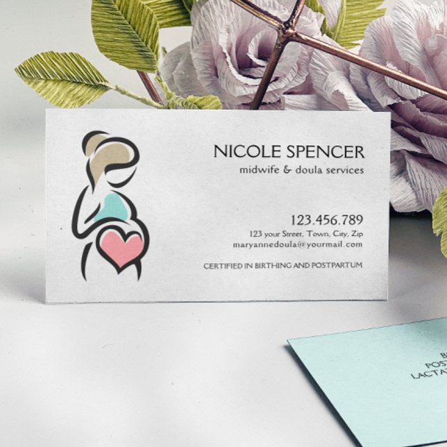 Hebamme Doula Birth Coach Lactation Berater Visitenkarte (Von Creator hochgeladen)