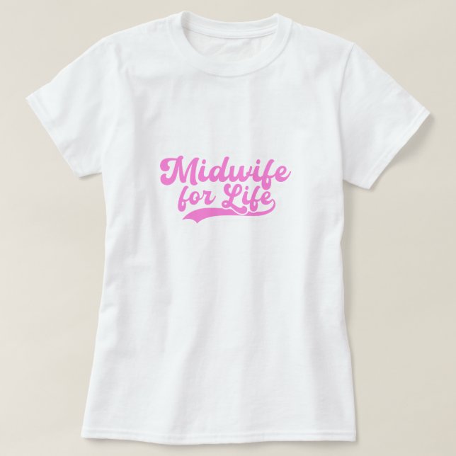 Hebamme für Lebensarbeit und Schenkung T-Shirt (Design vorne)