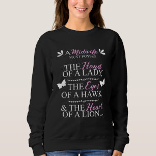 Hebamme Geburt Doula Hebammenkunde Student Bring O Sweatshirt