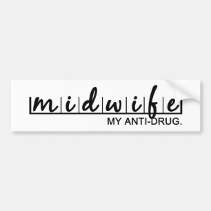 Hebamme. Meine Anti-droge Autoaufkleber