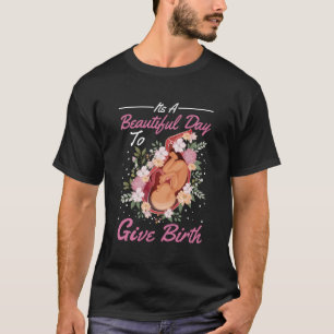 Hebamme Niedlich Blume Baby Catcher Doula T-Shirt