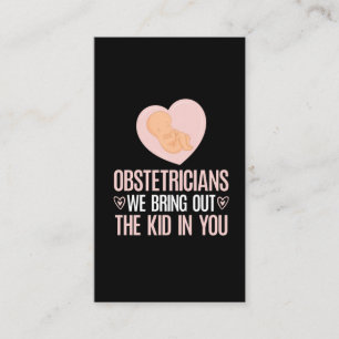 Hebamme Obstetriker Obgyn Niedlich Baby Doula Visitenkarte