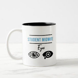 Hebammenschüler-Kostüm Hebammenwesen Lustiges Gesc Zweifarbige Tasse