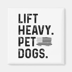 Hebe schwere Haustiere Hunde Gewichtheben Bodybuil Magnet