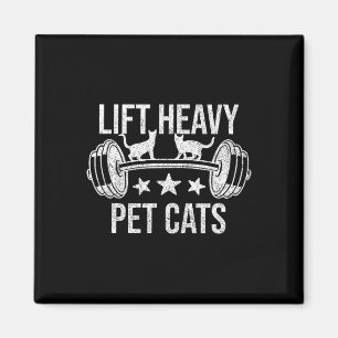 Hebe schwere Haustierkatzen Bodybuilding Gewichthe Magnet