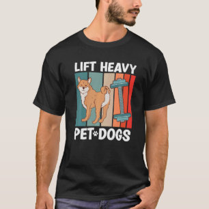 Hebe schwerer Hund Gym Fitness Gewichtheber Bodybu T-Shirt