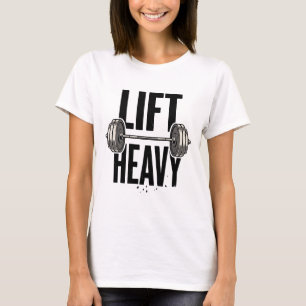 Hebe schweres Hardcore-Krafttraining-Gym-Motivatio T-Shirt
