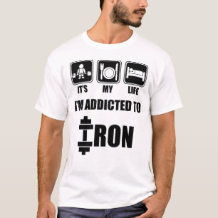 Heben, essen, schlafen - eisernsüchtig - Training T-Shirt