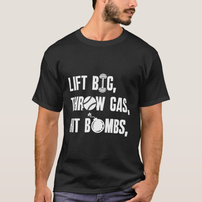 Heben Sie das Sprichwort für Großdrehstrahlbomben  T-Shirt (Vorderseite)