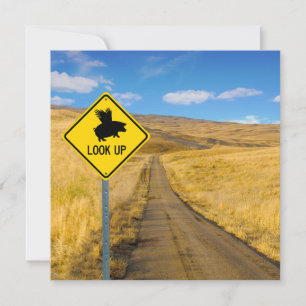 Heben Sie die Augen Mitteilungskarte