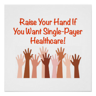 Heben Sie die Hand für die Gesundheitsfürsorge für Poster